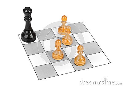 Chess pieces Stock Photo