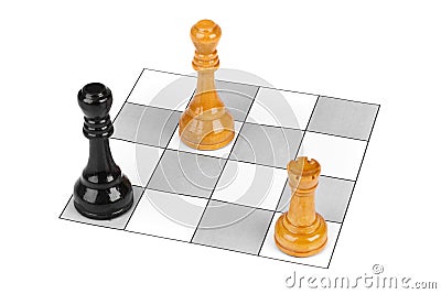 Chess pieces Stock Photo