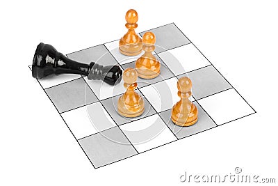 Chess pieces Stock Photo