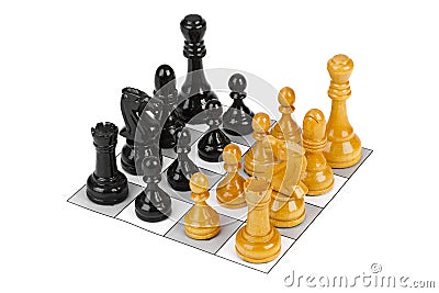 Chess pieces Stock Photo