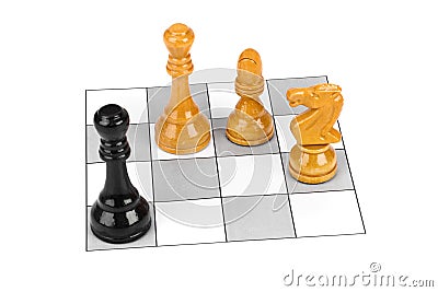 Chess pieces Stock Photo