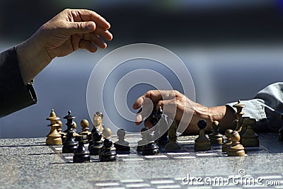 Chess players Stock Photo