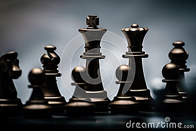 Chess position for the winners Stock Photo