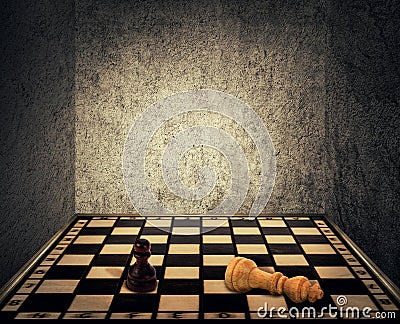 Chess room limitations Stock Photo