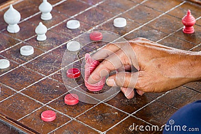 Chess Thailand. Ultimate Brain Games, selective focus Stock Photo