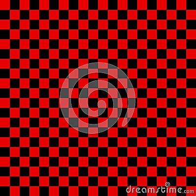 Chessboard mosaic architecture small decoration red and black color abstract background texture wallpaper vector illustration Vector Illustration