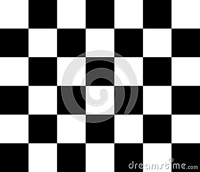 Chessboard vector pattern black and white Vector Illustration