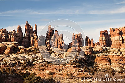 Chessler Park Rock Formations Stock Photo