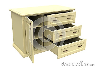 Chest of drawers Stock Photo