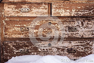 Chest of drawers, commode, cupboard Stock Photo