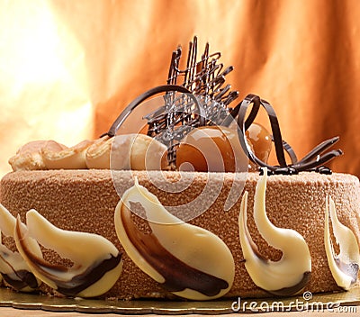 Chestnut cake Stock Photo