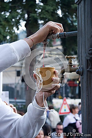 Chestnut festival montefiore Italy Stock Photo