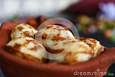 Chettinadu kuzhi paniyaram is the great food for morning breakfast Stock Photo