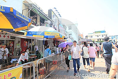 Public, space, fair, city, crowd, tourism, market, recreation, boardwalk, street, bazaar, pedestrian, fun, leisure, vehicle, festi Editorial Stock Photo