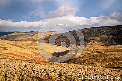 The Cheviot Hills from the Pennine Way Stock Photo