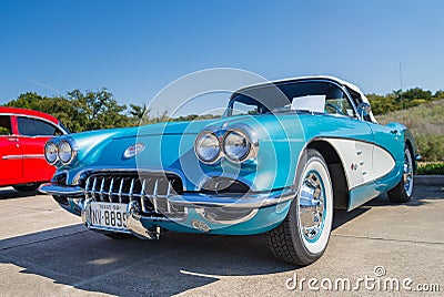 1959 Chevrolet Corvette Convertible Editorial Stock Photo