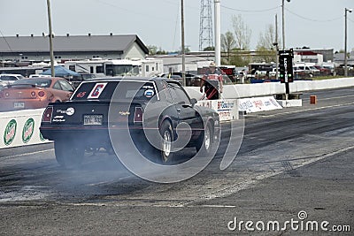 Chevrolet drag car burnout Editorial Stock Photo