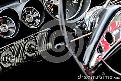 1961 Chevrolet Impala dash Stock Photo