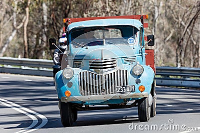1946 Chevrolet 1421 Truck driving on country road Editorial Stock Photo