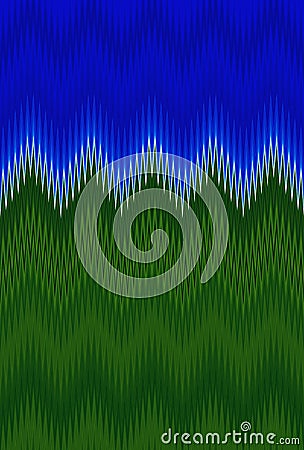 Chevron duotone halftone zigzag wave pattern abstract art background trends Stock Photo