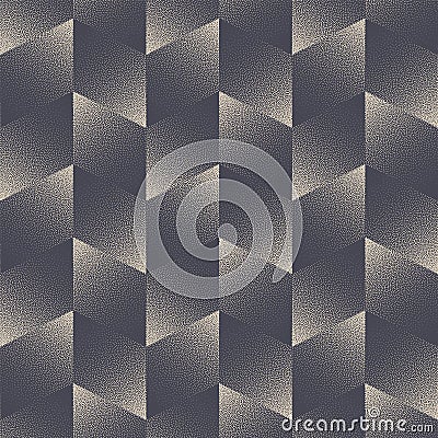 Chevron Modern Chequered Seamless Pattern Vector Dot Work Abstract Background Vector Illustration