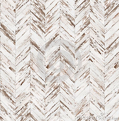 Chevron old painted parquet seamless floor texture Stock Photo