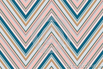 Chevron pattern. Zigzag stripes seamless texture. Vector colorful background. Repeat design for wallpapers Vector Illustration