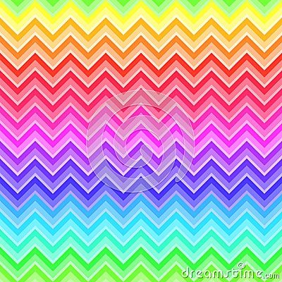 Chevron rainbow colored seamless pattern Stock Photo