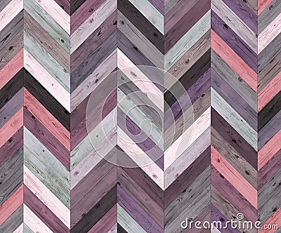 Chevron random color natural parquet seamless floor texture Stock Photo