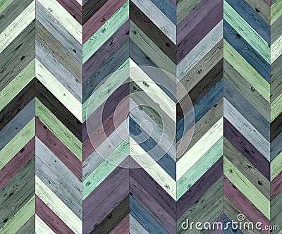 Chevron random color natural parquet seamless floor texture Stock Photo