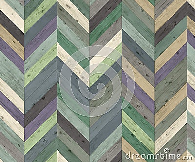 Chevron random color natural parquet seamless floor texture Stock Photo