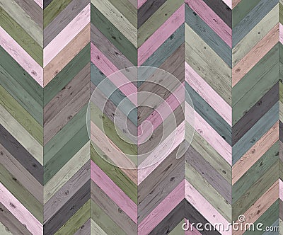 Chevron random color natural parquet seamless floor texture Stock Photo