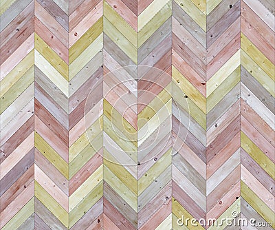 Chevron random colors parquet seamless floor texture Stock Photo