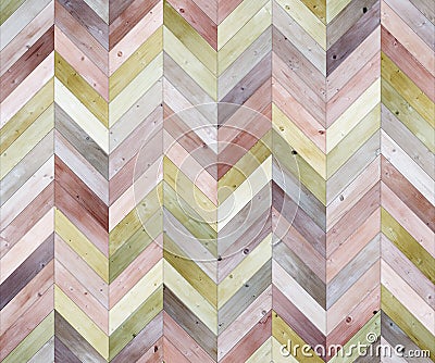 Chevron random colors parquet seamless floor texture Stock Photo