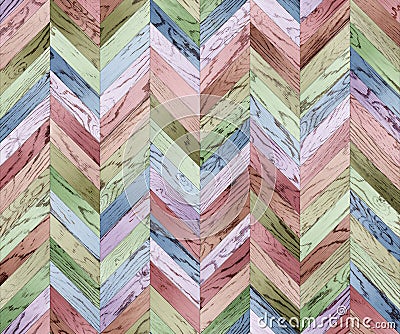 Chevron random colors parquet seamless floor texture Stock Photo