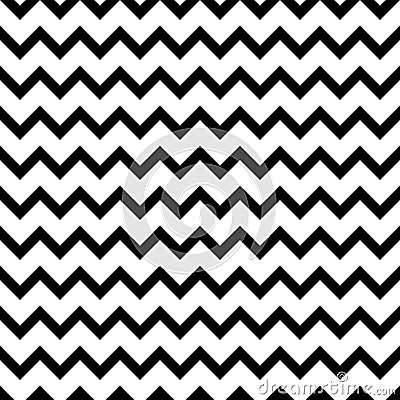 Chevron seamless pattern. Repeated shevron patterns. Monochrome zag zig background. Repeating stripes texture for design prints. S Vector Illustration