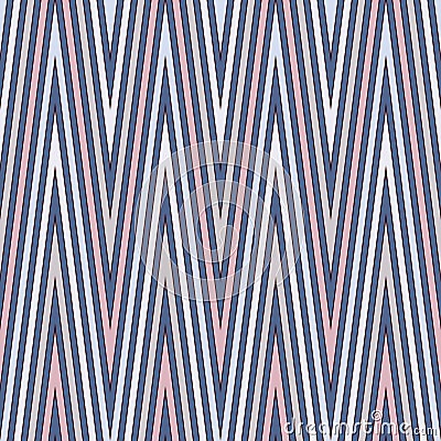 Chevron stripes background. Seamless pattern with classic geometric ornament. Zigzag horizontal lines wallpaper. Vector Illustration