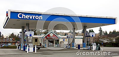 Chevron Town Pantry Editorial Stock Photo
