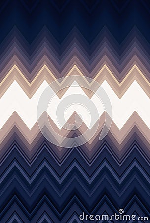 Chevron zigzag pattern abstract art background, color trends. Movement car light twilight, dramatic tone. Abstract rays colorful s Cartoon Illustration