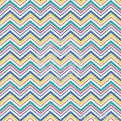 Chevron Zigzag striped seamless pattern Vector Illustration