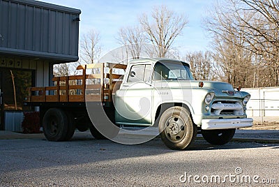 Chevy Antique Work Truck Editorial Stock Photo