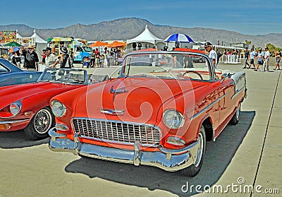 1955 Chevy Bel-Aire Sedan Convertible Editorial Stock Photo