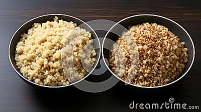 chewy quinoa brown rice Cartoon Illustration