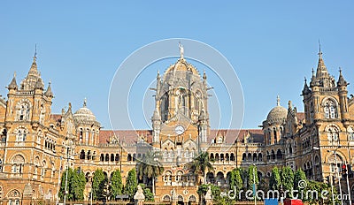 Chhatrapati Shivaji Terminus Stock Photo