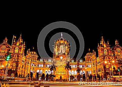 Chhatrapati Shivaji Terminus Stock Photo