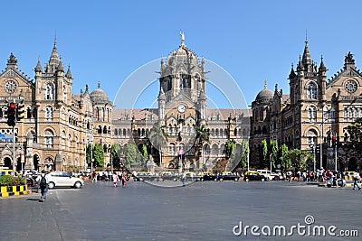 Chhatrapati Shivaji Terminus Editorial Stock Photo