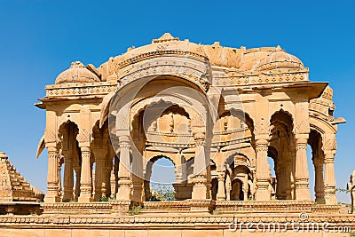 Royal cenotaphs, Bada Bagh, India Stock Photo