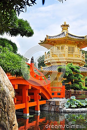 Chi Lin Nunnery, Hong Kong Stock Photo