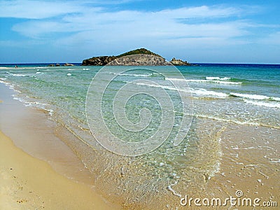 Chia Beach Stock Photo