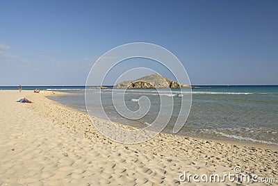 Chia beach Stock Photo
